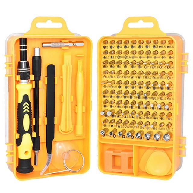 Screwdriver Set, Durable High Reliability Phone Repair Tool, For Phone Repairing Phone Removal Yellow