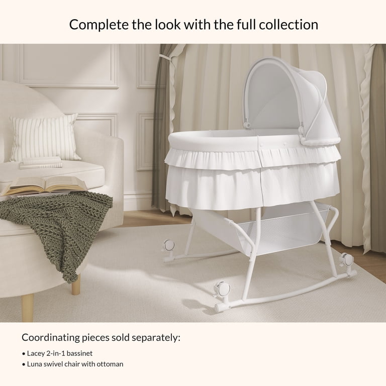 Dream On Me Lacy Portable 2-in-1 Bassinet & Cradle photo 5