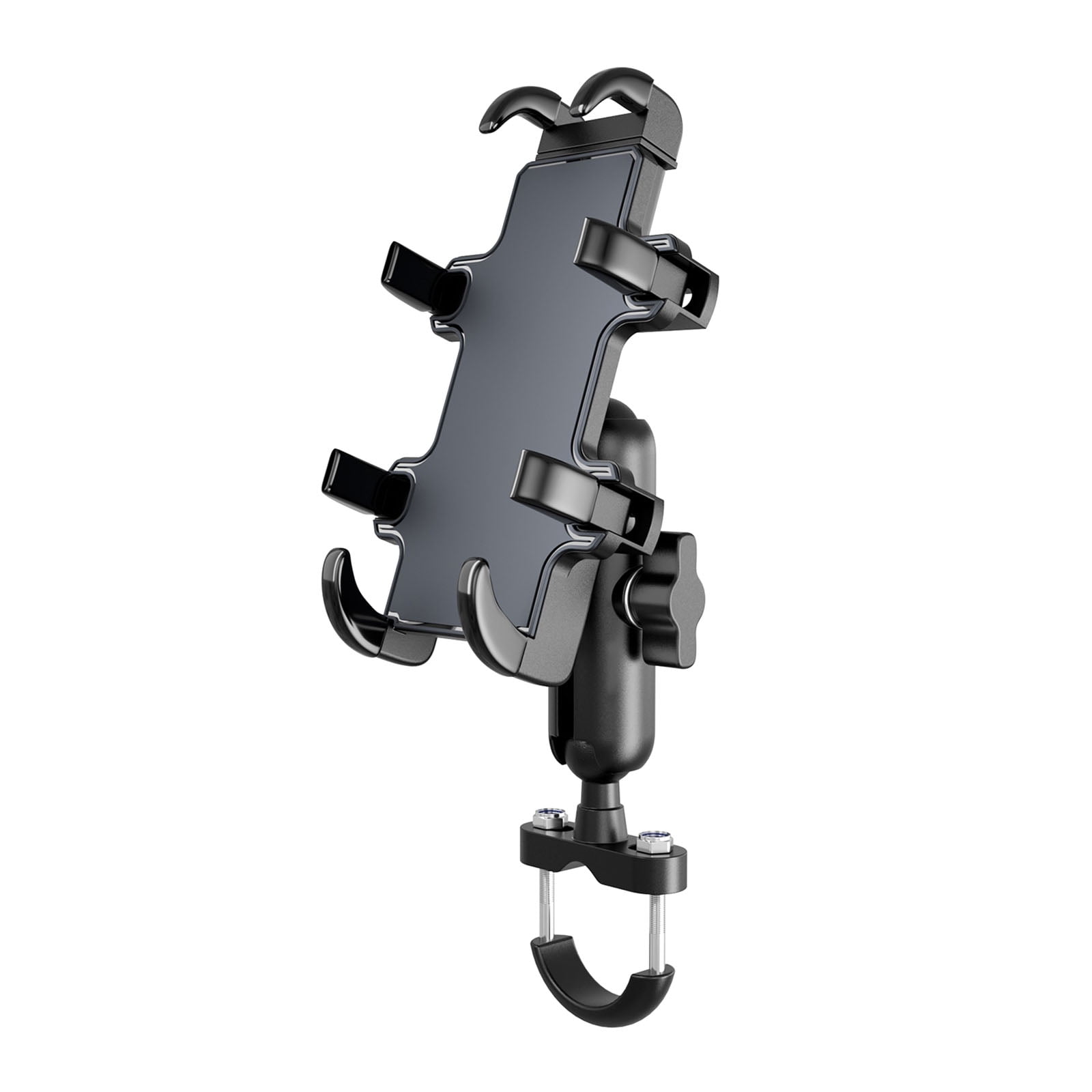 Motorcycle Handlebar Holder for 4.76.5" Cellphone 8 Claws Holder Mount