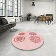 thumbnail image 3 of Ahgly Company Indoor Square Patterned Light Rose Pink Area Rugs, 6' Square, 3 of 6