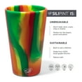 thumbnail image 2 of Silipint: Pint Glasses 16oz: 2 Pack - Marigold & Habiscus - Silicone Unbreakable Cups, Hot & Cold Drinks, Dishwasher-Microwave-Freezer-Oven Safe, 2 of 7