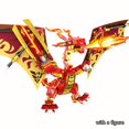 thumbnail image 2 of 2types Fire Dragon Ninja Ocean Dragon Attack Kai Figure Building Blocks Kit Bricks Model Kids Toy For Children Gift, 2 of 4