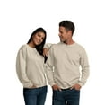 thumbnail image 2 of Gildan Mens Sweatshirts, Heavy Blend Pullover Fleece Sweater 8oz, 50 Cotton/50 Polyester, Sand Crewneck Sweatshirt, XL, 2 of 6