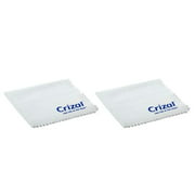 Crizal Microfiber Eyeglasses Lens Cleaning Cloth w/Case - 2 Pack