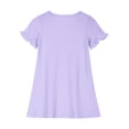 thumbnail image 7 of Einccm Girls Nightgowns Princess Sleepwear Cute Soft Flutter Sleeve Nightdress A-Line Short Sleeve Pajamas PJs Sleep Shirt Night Gown Loungewear for Kids 3-12 Years, 7 of 7