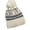 White, variant on Valora Winter Woolen Hat Fashion Snowflake Warm Furball Knit With Thickened Cold Earflap Women Black