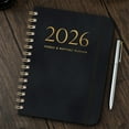 thumbnail image 5 of 2025 Schedule Book A5 Coil Notebook | Leather Strap Planner with Self-Discipline Goal Card | Portable Daily Organizer for Students Professionals | Customizable Printed Diary, 5 of 5