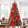 thumbnail image 5 of Clearance Under $3 Red Velvet Christmas Stocking with Large Bow for Traditional Holiday Decor, 5 of 5