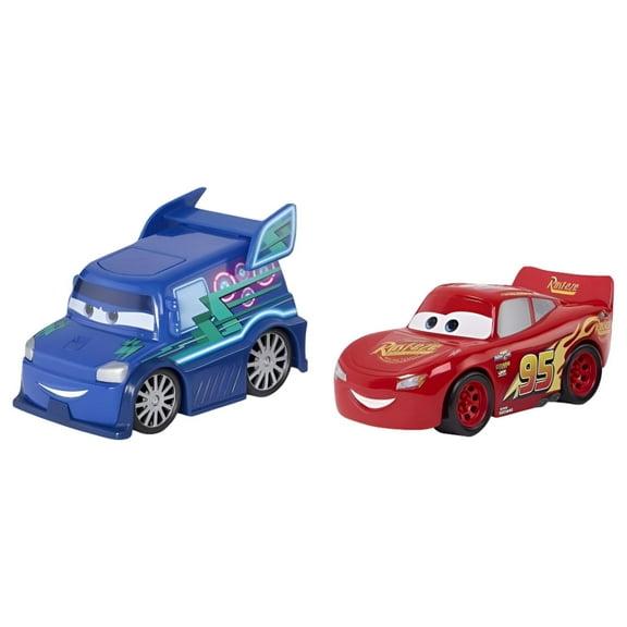 Disney / Pixar Cars Track Talkers DJ & Lightning McQueen Vehicle 2-Pack