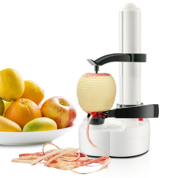 TOPCHANCES Electric Fruit and Vegetable Peeler,Automatic Rotating Multifunction Stainless Steel Kitchen Machine