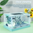 thumbnail image 4 of Reptile Terrarium Kit - Snake Terrarium & Bearded Dragon Tank with Clear Views Foldable Hermit Crab Cage, Lizard Tank & Crested Gecko Habitat Heat-Safe Iron Mesh Blue, 4 of 10