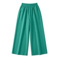 thumbnail image 4 of ClodeEU Women's High Waisted Linen Blend Wide Leg Pants, Elastic Waist Flowy Trousers with Pockets Green,Women's Plus XXL, 4 of 7