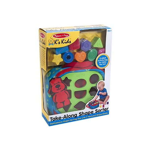 Melissa Doug Take Along Shape Sorter Baby and Toddler Toy