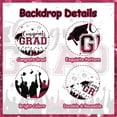 thumbnail image 7 of 67Pcs Congrats Grad Decorations 2024, Burgundy Red Graduation Decor with Congrats Grad Backdrop Red Silver Confetti Balloon Garland Arch Kit for Class of 2024 Grad Prom Graduation Supplies, 7 of 7