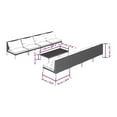 thumbnail image 5 of vidaXL 9 Piece Garden Lounge Set with Cushions Poly Rattan Dark Grey, 5 of 5