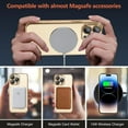 thumbnail image 4 of for iPhone 14 Pro Max Phone Case Magnetic Luxury Plating Clear Case with Camera Lens Protector for iPhone 14 Pro Max Compatible with Magsafe Slim Cover for Women Men-Gold, 4 of 12