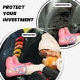 thumbnail image 4 of Fuzoiu Rainbow Sausages On Dark Slate Print 2 Pack Kick Mat Back Seat Protector With 3 Storage Pockets, Universal Car Seat Back Organizer For Kids Pets, Waterproof Backseat Protector For Most Car, 4 of 8