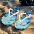 thumbnail image 4 of Chririnla Women's Sea Turtle Print Flip Flop Non-Slip Casual Comfortable Arch Support Thong Sandals Quick Dry Lightweight Fashion Beach Walking Slides Sandal, 4 of 7