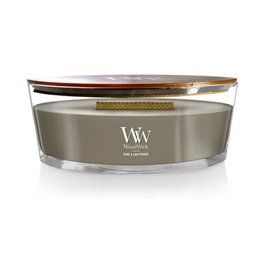 Woodwick Ellipse Candle, Sand & Driftwood, 16 oz
