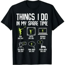 Disc Golf Things I Do In My Spare Time Frisbee Men Kids Boys T-Shirt100% cotton
