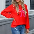 thumbnail image 5 of Bovemsi Womens Sweaters Women's Casual Round Neck Bow Sweater Autumn And Winter Knitted Shoulder Down Fall Sweaters, 5 of 8