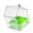 Green, variant on External Mount Feeder With Spill Proof Edges Bird Tray For Cage Attachment Hygienic Feeding