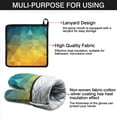 thumbnail image 7 of Geometric Gradient Kitchen Oven Mitt and Pot Holder Sets 2 Pcs for Baking, Cooking and Grilling, Heat Resistant Up To 392 °F, 7 of 7