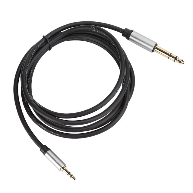 Cable Adaptador De Audio De 3.5 Mm A 6.5 Mm, Enchufe De Aleación De Aluminio Y Línea De Reproducción Para Teléfono, Altamente Estable, Liviano Y Duradero Con Fabricación