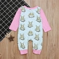 thumbnail image 5 of Mrzhqd Toddler Girls Bodysuits Print Outfits Months Boys Bunny Romper Jumpsuit Rabbit 1Pieces Girls 018 Playsuit Clothes Easter Baby Girls Romper&Jumpsuit For 12-18 Months, 5 of 9