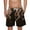 Khaki, variant on Flame Printed Shorts for Men,Summer High Waisted Knee Length Chino Shorts Drawstring Elastic Waist Sweatpants Lounge Baggy Bermuda Shorts Golf Joggers Pants with Pockets