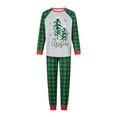 thumbnail image 2 of Fiomva Family Matching Christmas Pajama Sets Christmas tree Top Pants 2PCS Sleepwear Christmas PJs Bodysuits, 2 of 9