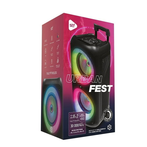Bocina Inalámbrica STF Urban Fest Negro
