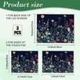 thumbnail image 2 of 3 Pcs Laptop Skin Stickers Vinyl Decals for PC Notebooks - Waterproof Removable Green Plants Flowers Laptop Decals, 2 of 9
