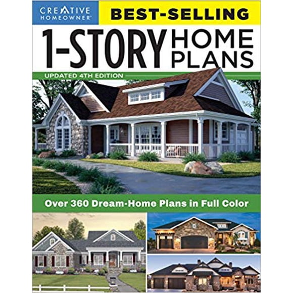 Best-Selling 1-Story Home Plans, Updated 4th Edition: Over 360 Dream PAPERBACK 2017