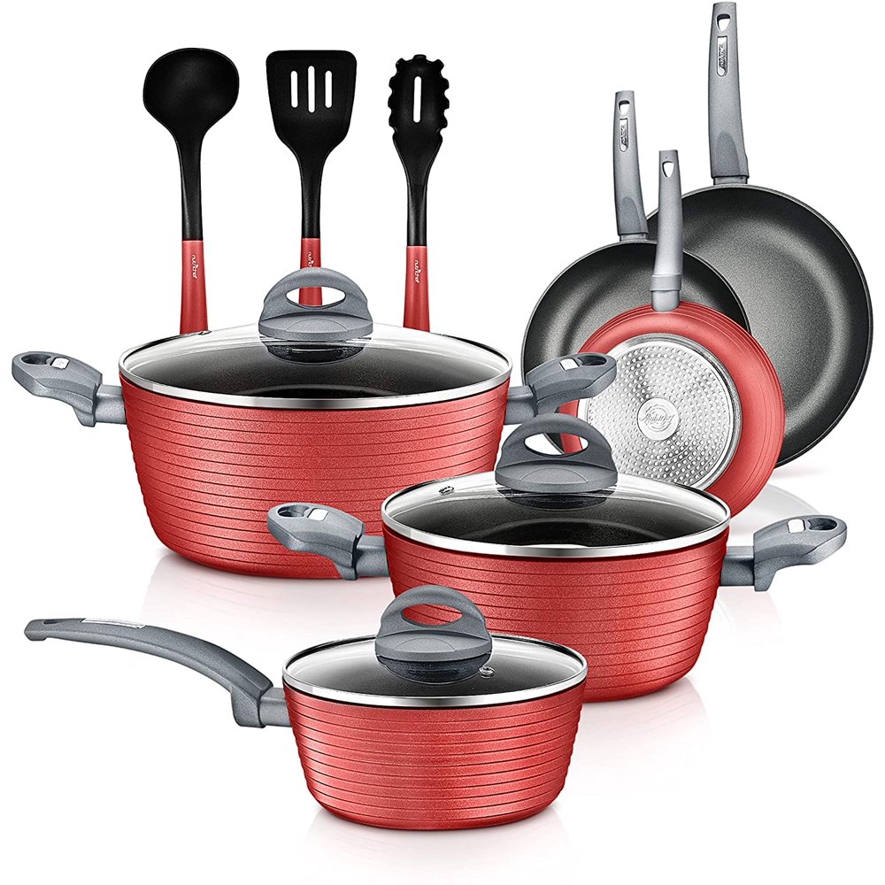 nutrichef 20 piece cookware set