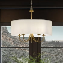Luxury New Traditional Chandelier, 21.125H x 21.625W, with Transitional Style, Brushed Bronze, UHP4090 by Urban Ambiance