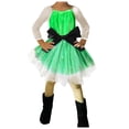 thumbnail image 3 of YOUSNH Robe de Noël en Tulle à Manches Longues pour Filles Robes de Princesse Robes pour Filles Vert 3-4 Ans, 3 of 9