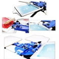 thumbnail image 4 of INTBUYING 1 Color 4 Station Single Rotating Screen Printing Press Silk Press Printer DIY T-Shirt Machine Adjustable Height, 4 of 7