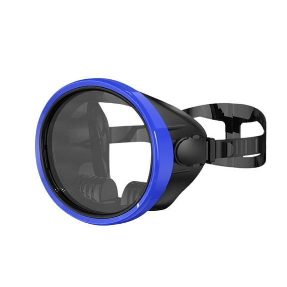 Baoblaze Snorkel Diving Mask No Fogging Comfortable Portable Oval Glass Scuba Goggles blue