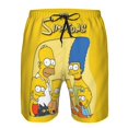 thumbnail image 4 of Shorts de Plage pour Hommes Simpsons Maillots de Bain d'Été Chauds Sports Course Maillots de Bain avec Doublure en Maille, 4 of 6