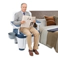 thumbnail image 3 of Tereitr Bedside Commode, Portable Toilet Seat with Armrests, Bedside Commode Chair with Adjustable Height, 400kg/882lbs Weight Capacity for Support and Convenience, 3 of 10