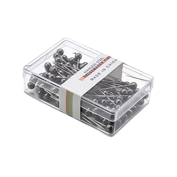 100pcs Sewing Pins Needle and Thread Kit for Fabric Quilting DIY Projects Long Straight Pins with Pearlized Head Multicolor Dressmaking