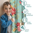 thumbnail image 3 of Blackout Kids Curtains,Pioneer Flower Childrens Insulated Curtains Set Of 2,Bedroom Essentials,Toddler Room Decor 42x84in(106x213cm), 3 of 4