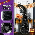 thumbnail image 6 of Ayieyill 5ft Pop up Black Halloween Tree, Collapsible Pencil Tree with Spider Web Decor Halloween Decorations, 6 of 7