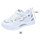 thumbnail image 4 of Zapatos de mujer jinwen PU cuero superior gimnasio zapatillas moda Blanco 36, 4 of 8