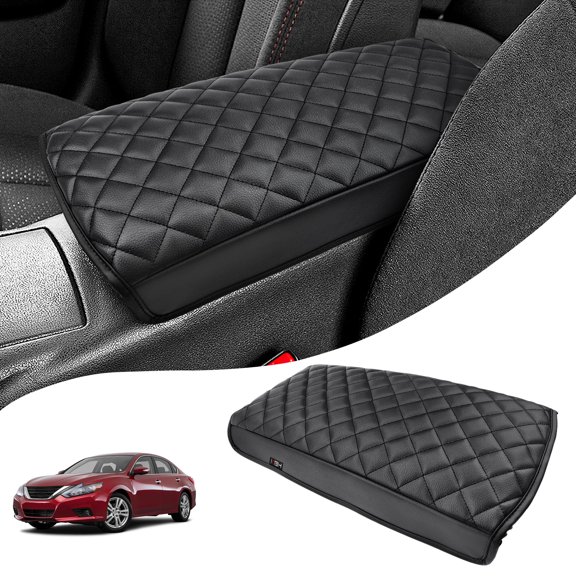 KBH Center Console Cover for 2013-2018 Nissan Altima/2009-2014 Nissan Maxima, Middle Console Lid Armrest Protector for Altima Interior Accessories, Black