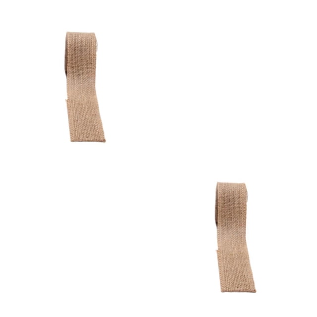 mmirethe Widely Applicable Natural Jute Ribbon For All Occasions DIY Fun Crafts Natural And Reliable Exquisite And Elegant 2.5cm*10m 2Set