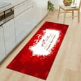thumbnail image 2 of Christmas Area Rugs Flannel Runner Rug Washable Non Slip Christmas Santa Reindeer Snowflake Floor Runner Area Rug Doormats Living Room Bedroom (15.75"*23.62"),A1, 2 of 2