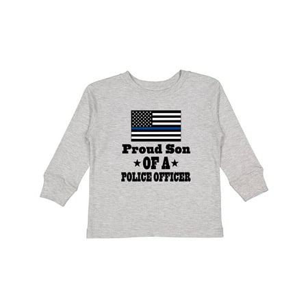 

Inktastic Police Officer Proud Son Law Enforcement Boys Long Sleeve Toddler T-Shirt