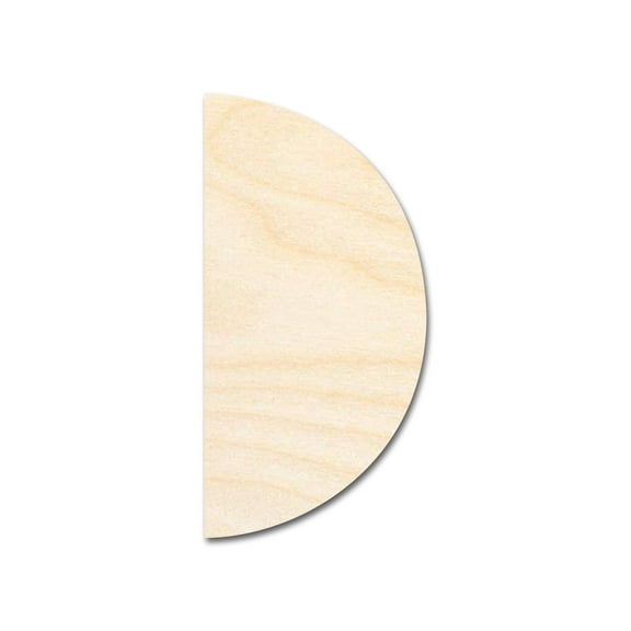Bigger Better | Unfinished Wood Half Semi Circle Shape | DIY Craft Cutout 36" / 1/2"